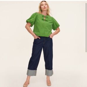 Kate Spade X Target Denim High Rise Cuffed Jeans Size 2